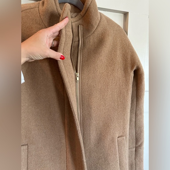J. Crew Camel Wool Blend Coat - Picture 2 of 8